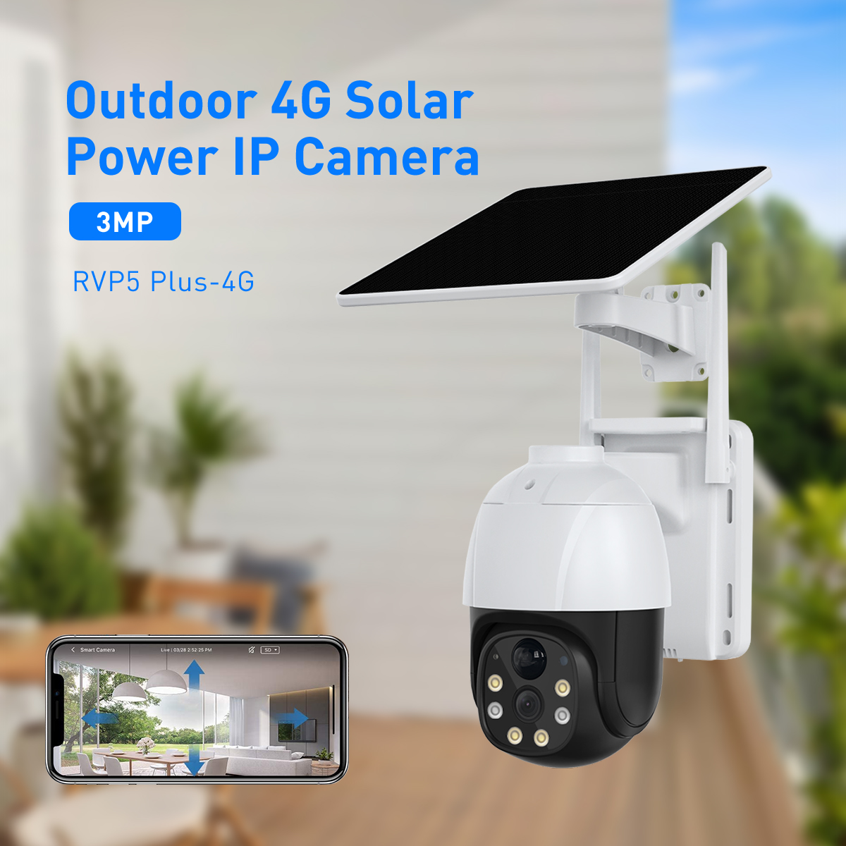 V380 RVP5 Plus 4G Solar 2MP Waterproof Outdoor IPC supplier