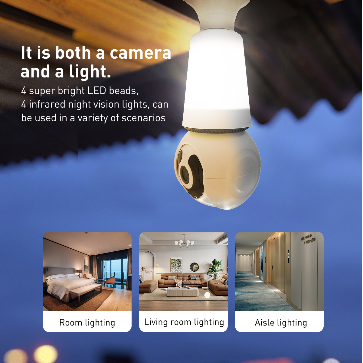 V380 RVQ26 WiFi 3MP Bulb IPC details