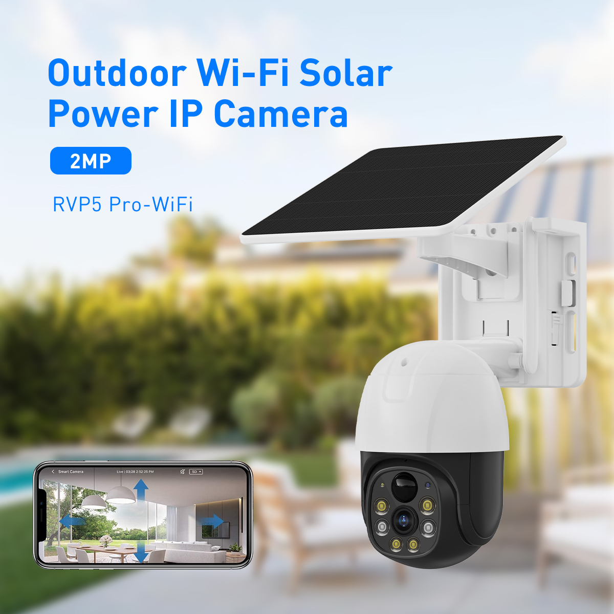 V380 RVP5 PRO WiFi Solar 2MP Waterproof Outdoor IPC details