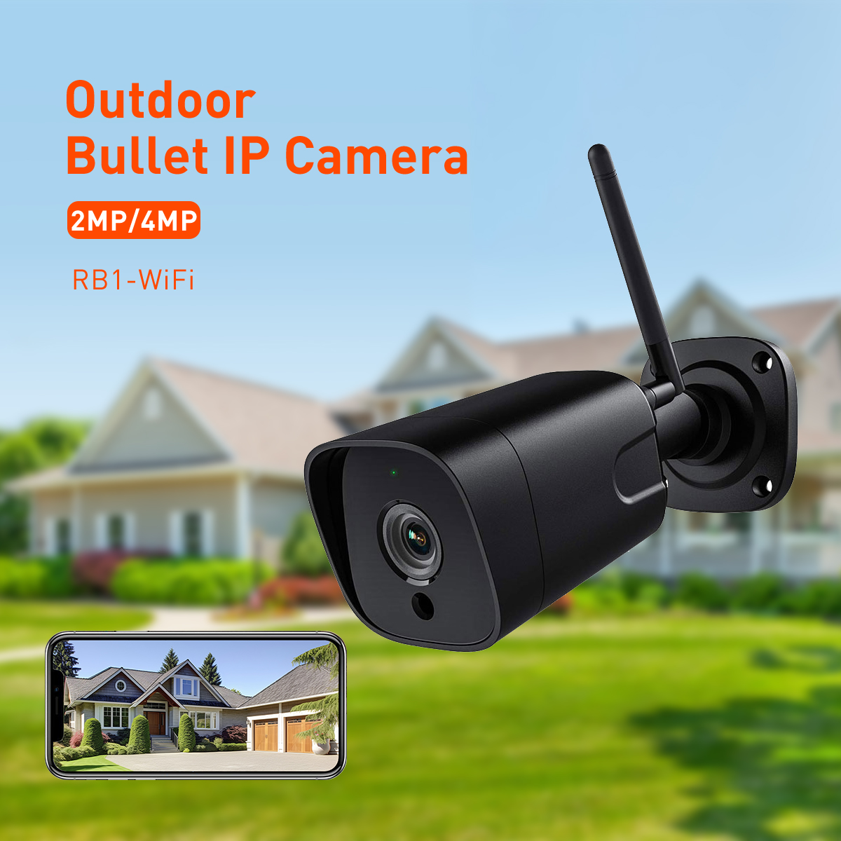 Tuya RB1 WiFi 2MP/4MP Outdoor Waterproof Bullet IPC manufacture