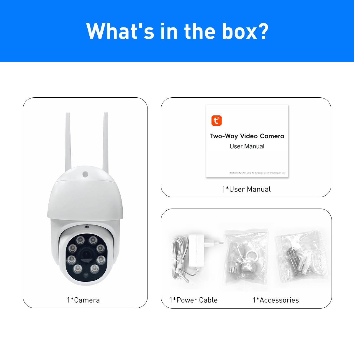 Tuya RQ3 WiFi 2MP/4MP Outdoor Waterproof ome PTZ IPC supplier