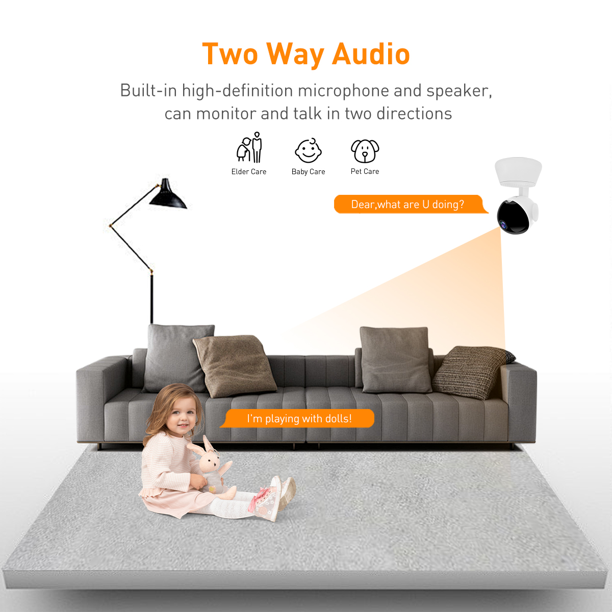 V380 RP14 WIFI 1MP Indoor PTZ IPC supplier