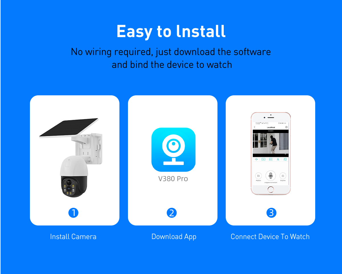 V380 RVP5 PRO 4G Solar 2MP Waterproof Outdoor IPC details