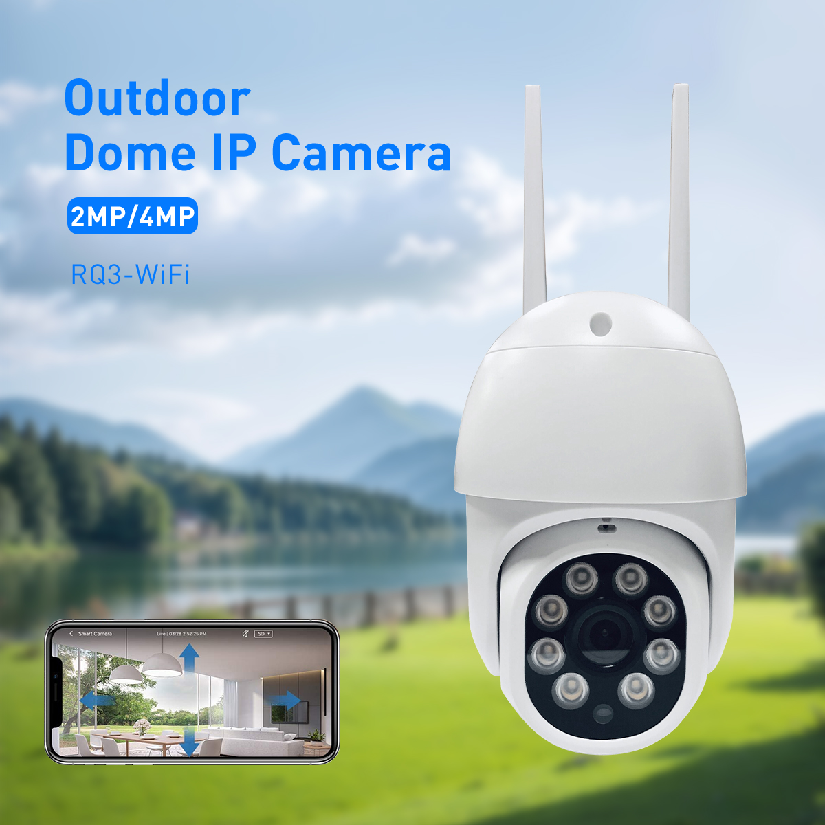 Tuya RQ3 WiFi 2MP/4MP Outdoor Waterproof ome PTZ IPC details