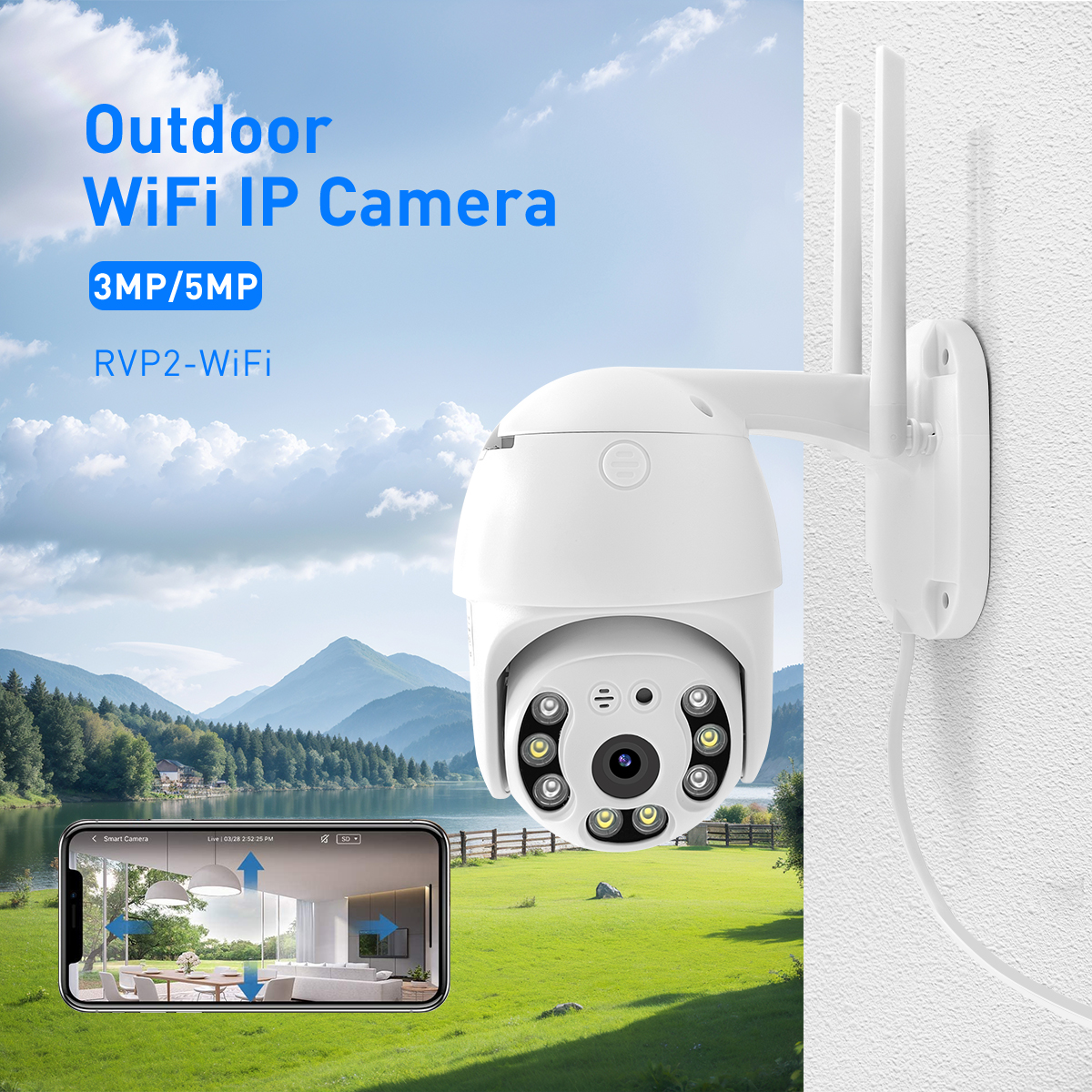 V380 RVP2 WiFi 3MP/5MP Waterproof Outdoor IPC factory