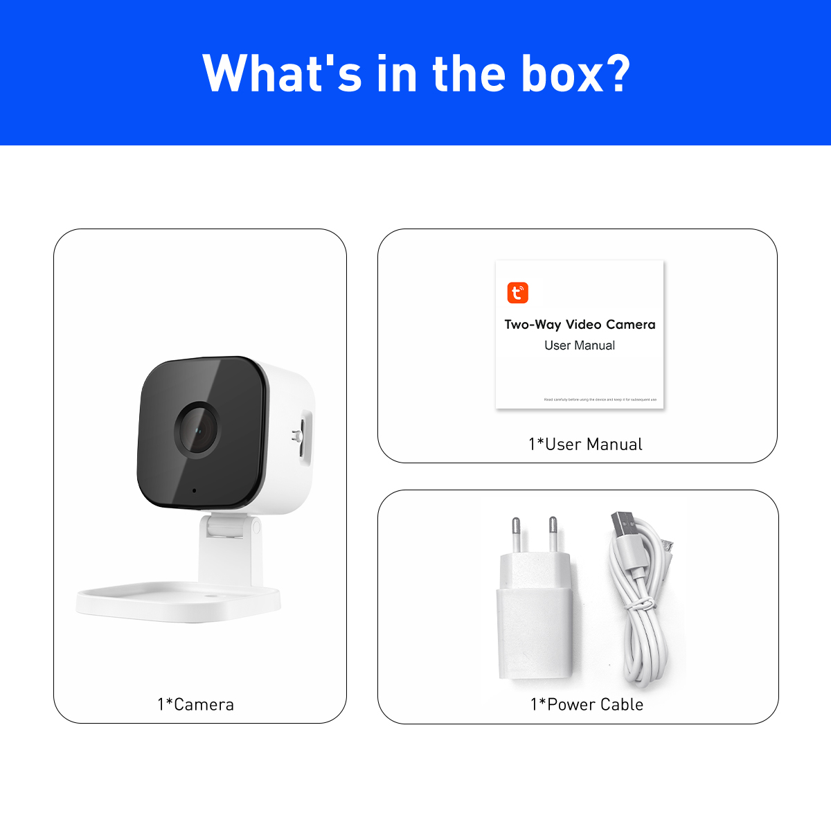 Tuya RC3 WiFi 1/2/4MP Indoor Fixed Cube IPC manufacture