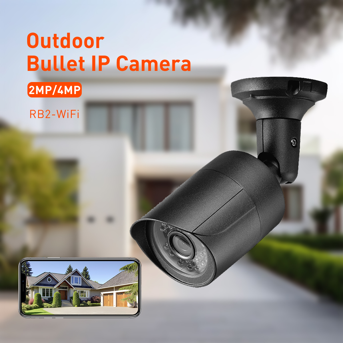 Tuya RB2 WiFi 2MP/4MP Outdoor Waterproof Bullet IPC manufacture
