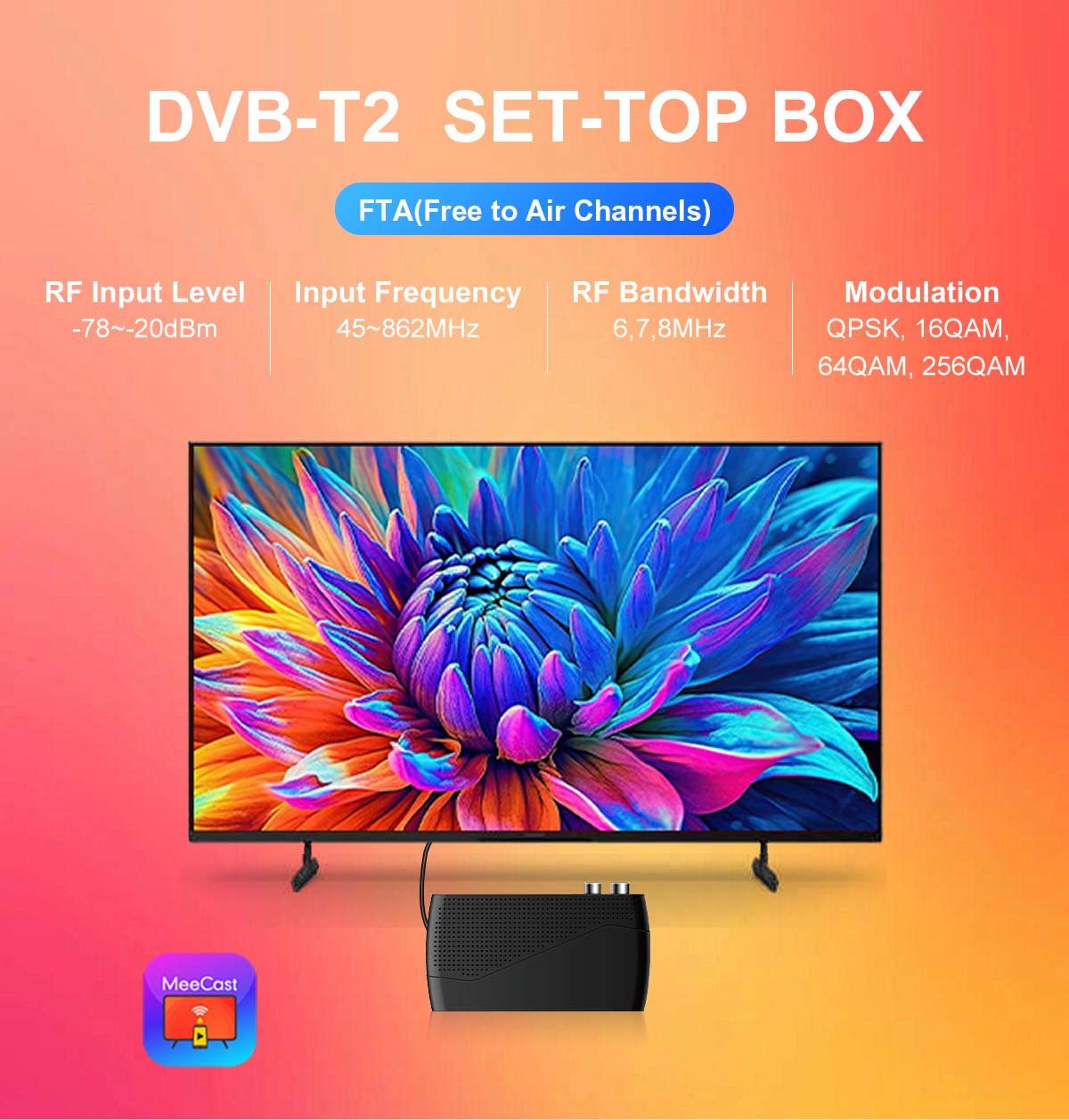 120mm Mini-1 DVB-T2 Receiver details