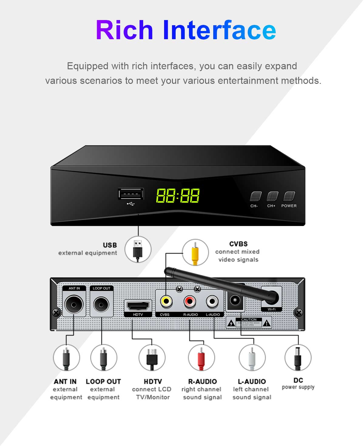 148mm Metal-3 DVB-T2 Receiver supplier