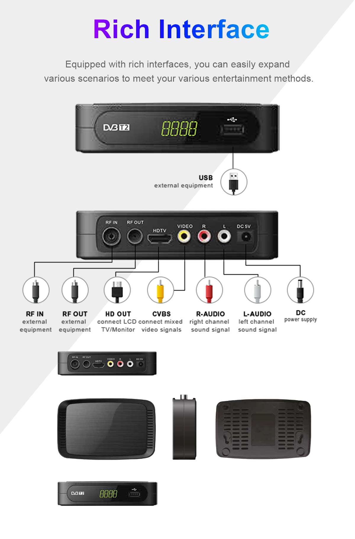 120mm Mini-2 DVB-T2 Receiver factory