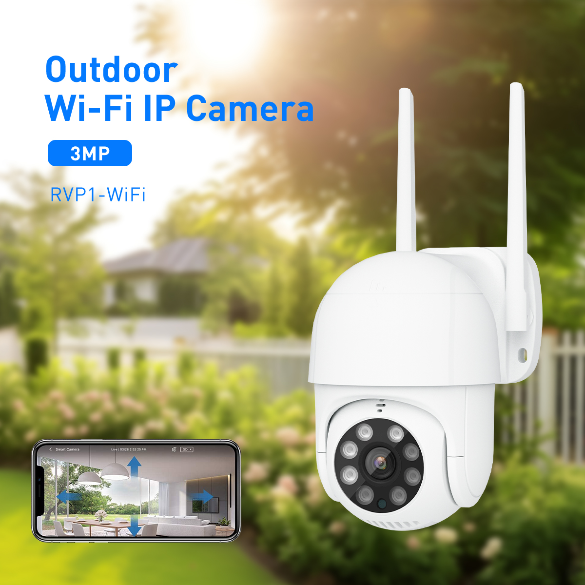 V380 RVP1 WiFi 3MP Waterproof Outdoor IPC supplier
