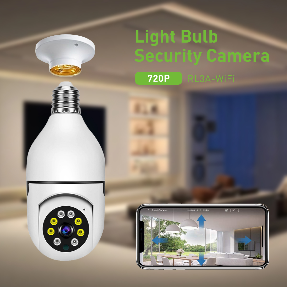 V380 RL3A WiFi 1MP Bulb IPC factory