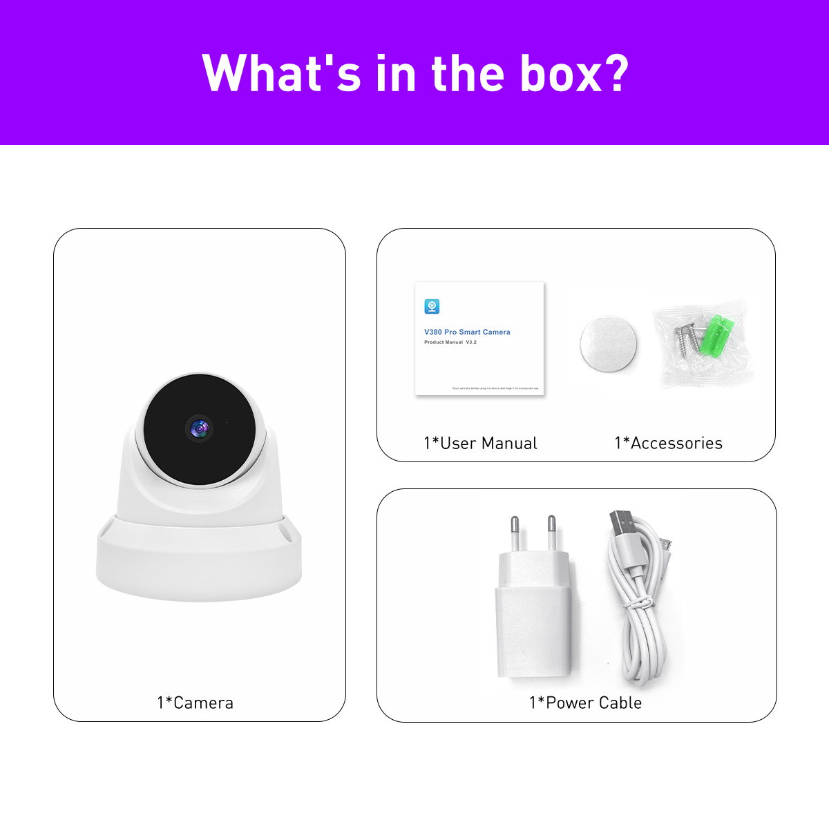 V380 RT1 WiFi 3MP Indoor Gunturret IPC supplier