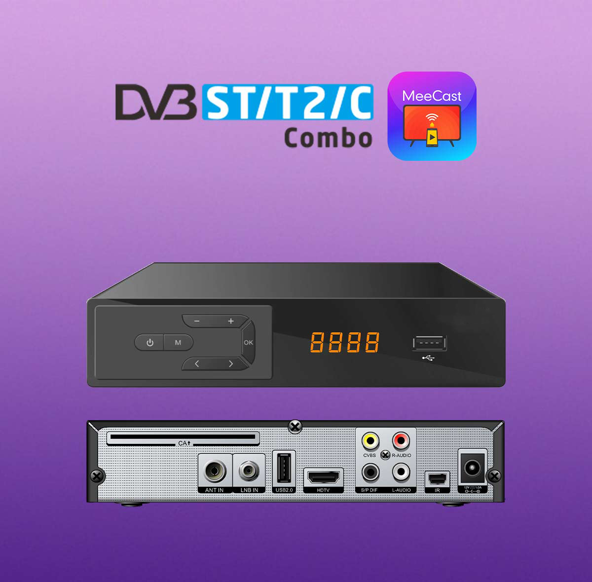 H.265 DVB-S2/T2/C Combo Receiver supplier