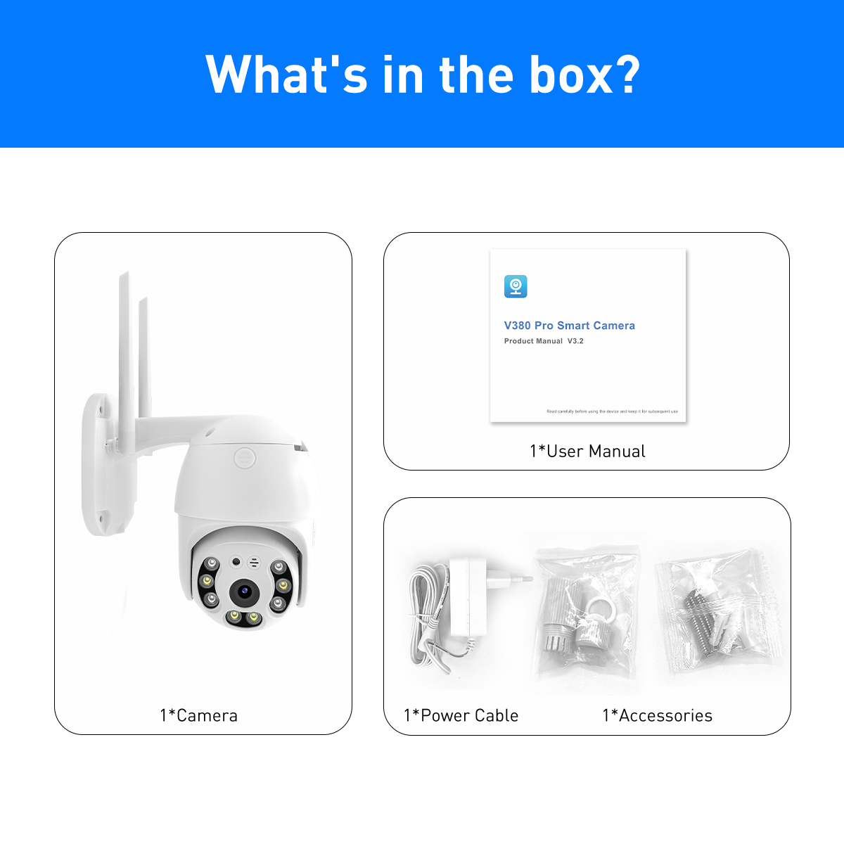V380 RVP2 WiFi 3MP/5MP Waterproof Outdoor IPC details