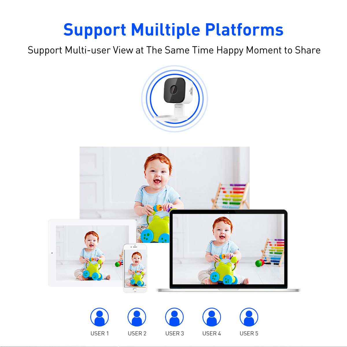 Tuya RC3 WiFi 1/2/4MP Indoor Fixed Cube IPC factory