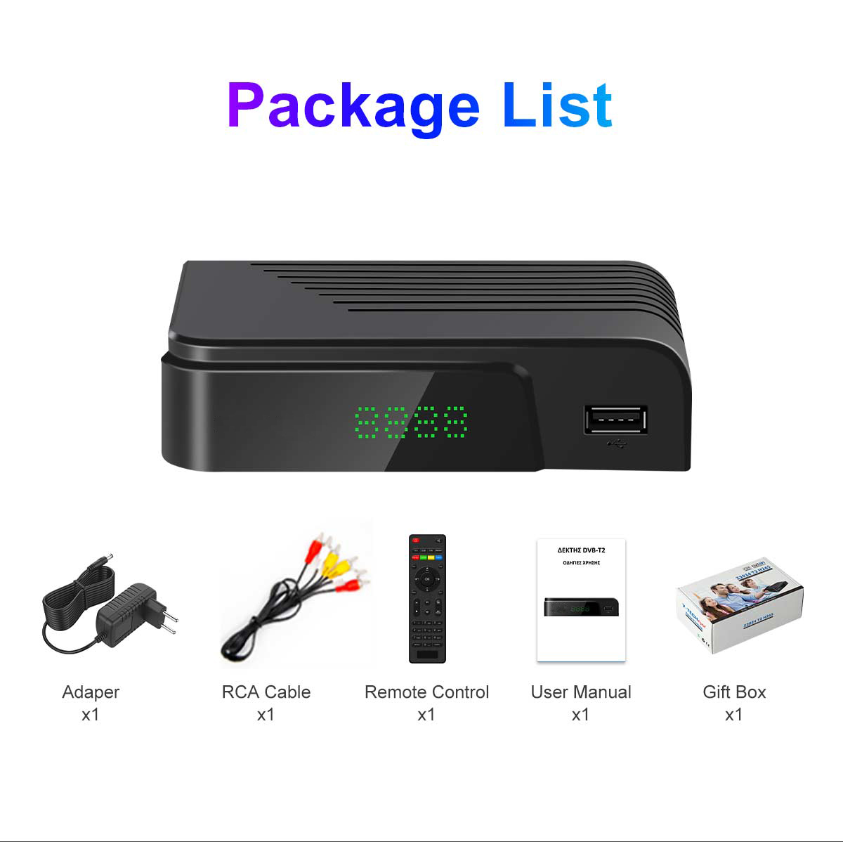 HEVC European DVB-T2 Receiver factory