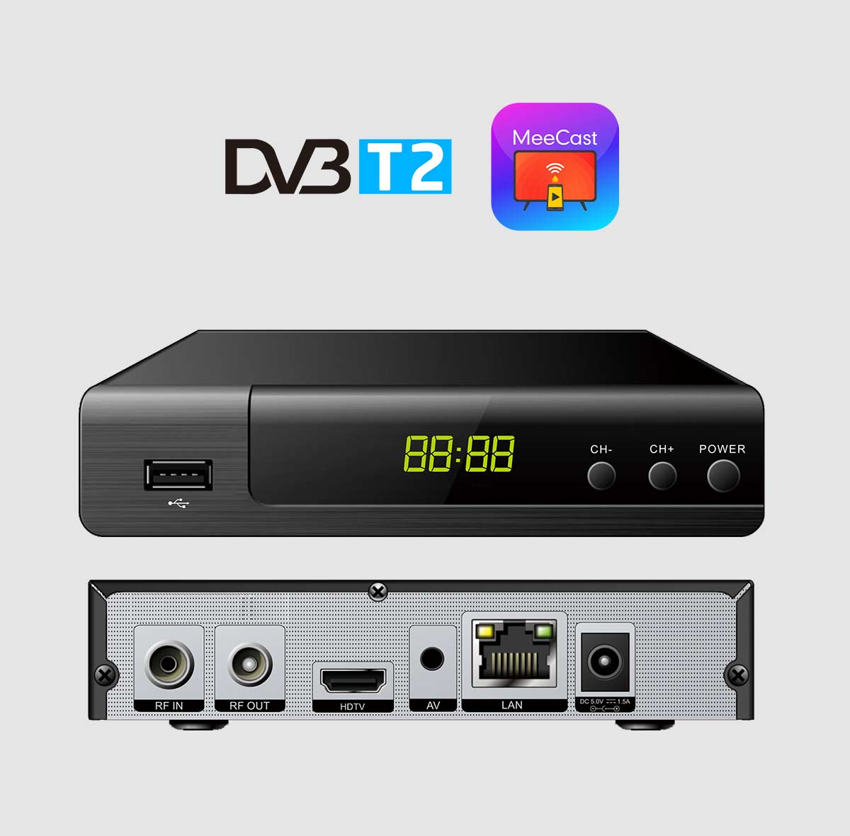 148mm Metal-1 DVB-T2 Receiver details