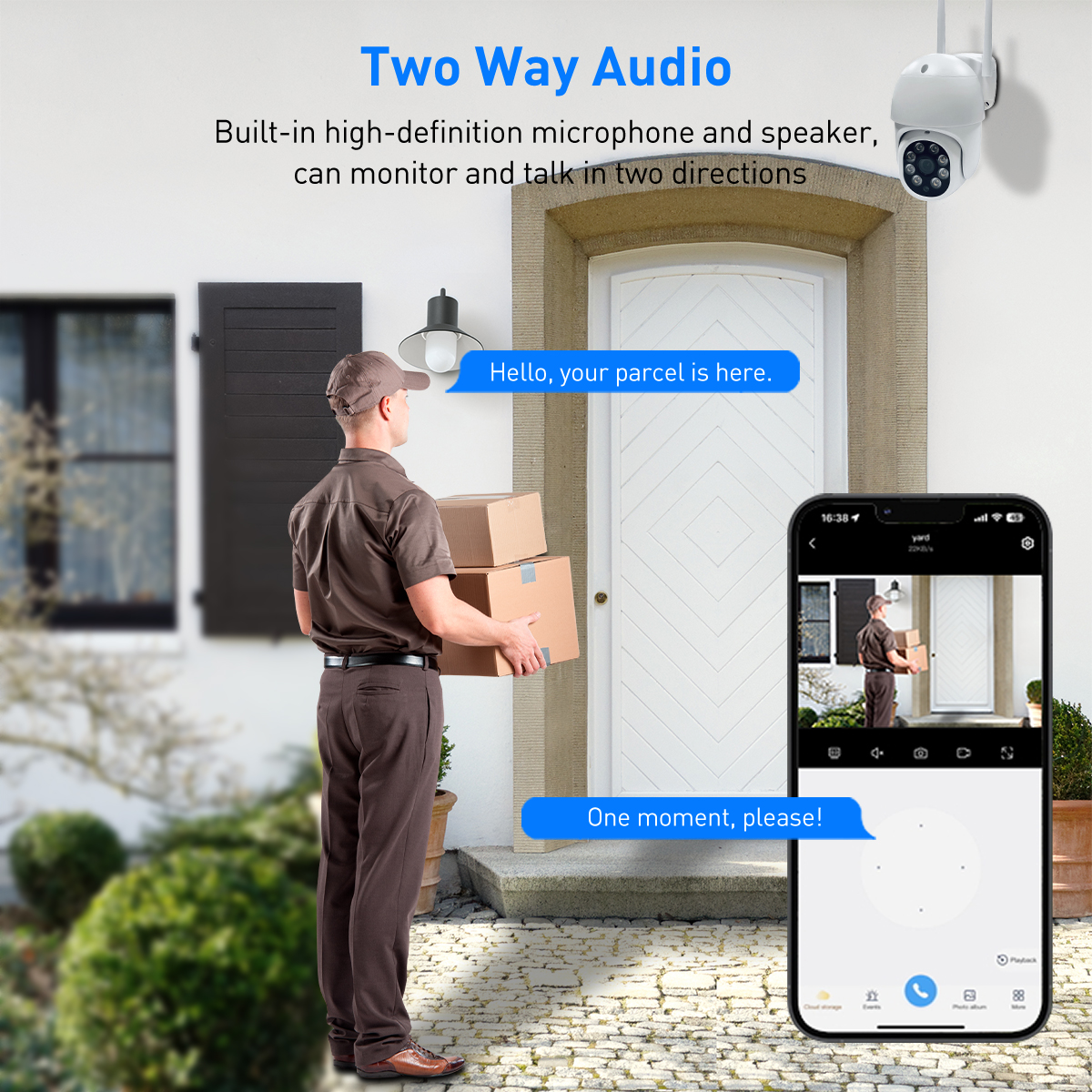 Tuya RQ3 WiFi 2MP/4MP Outdoor Waterproof ome PTZ IPC factory