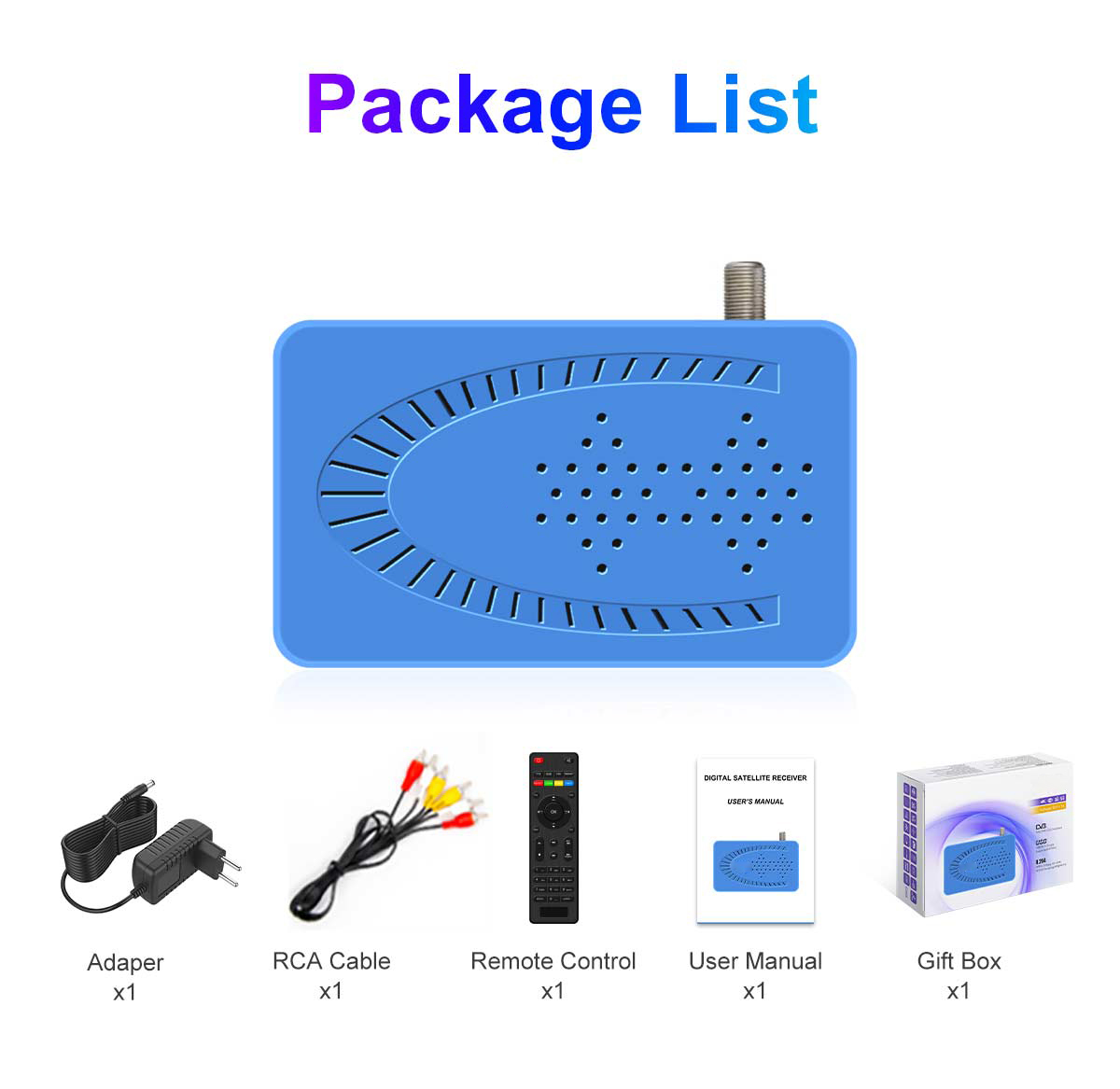 Mini-8 120mm Mini DVB-S2 Receiver manufacture